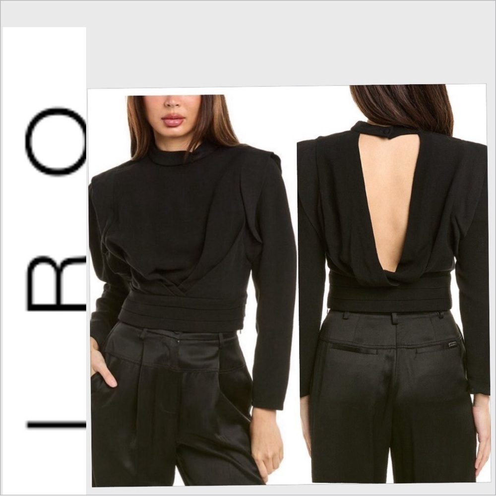 IRO Joanna Wool blouse Top black 36